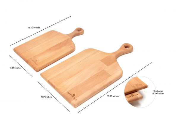 Dynamic Duo Beech Wood Cutting Board Set - Image 5